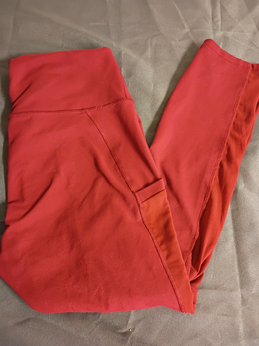 Fabletics High-Rise Crimson Red Leggings
